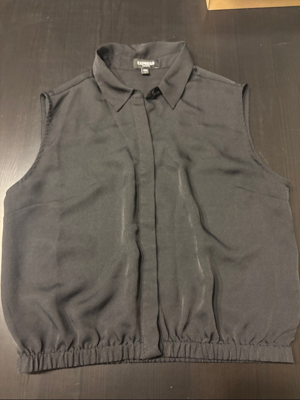 Express Portofino Sleeveless Blouse 3-Pack Bundle Black Rust Cream - Size M - Picture 3 of 5